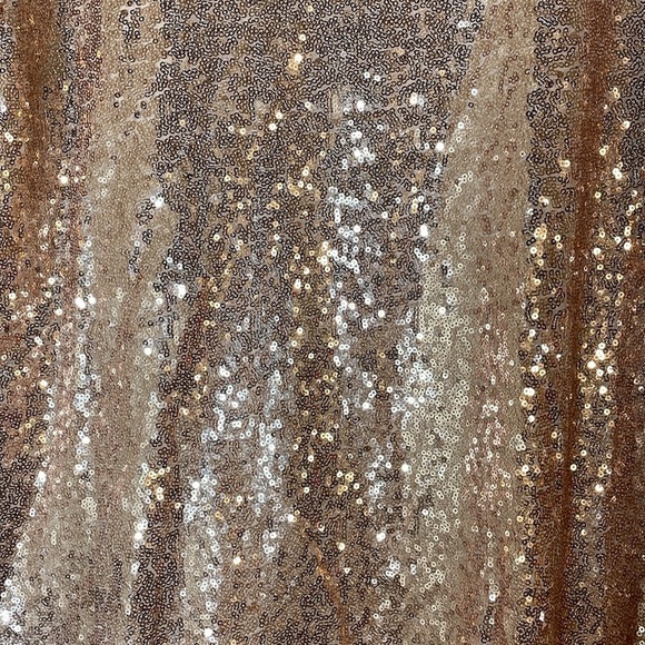 NWT Lulus Light Up The Night Champagne Sequin Shift Dress - Picture 9 of 12